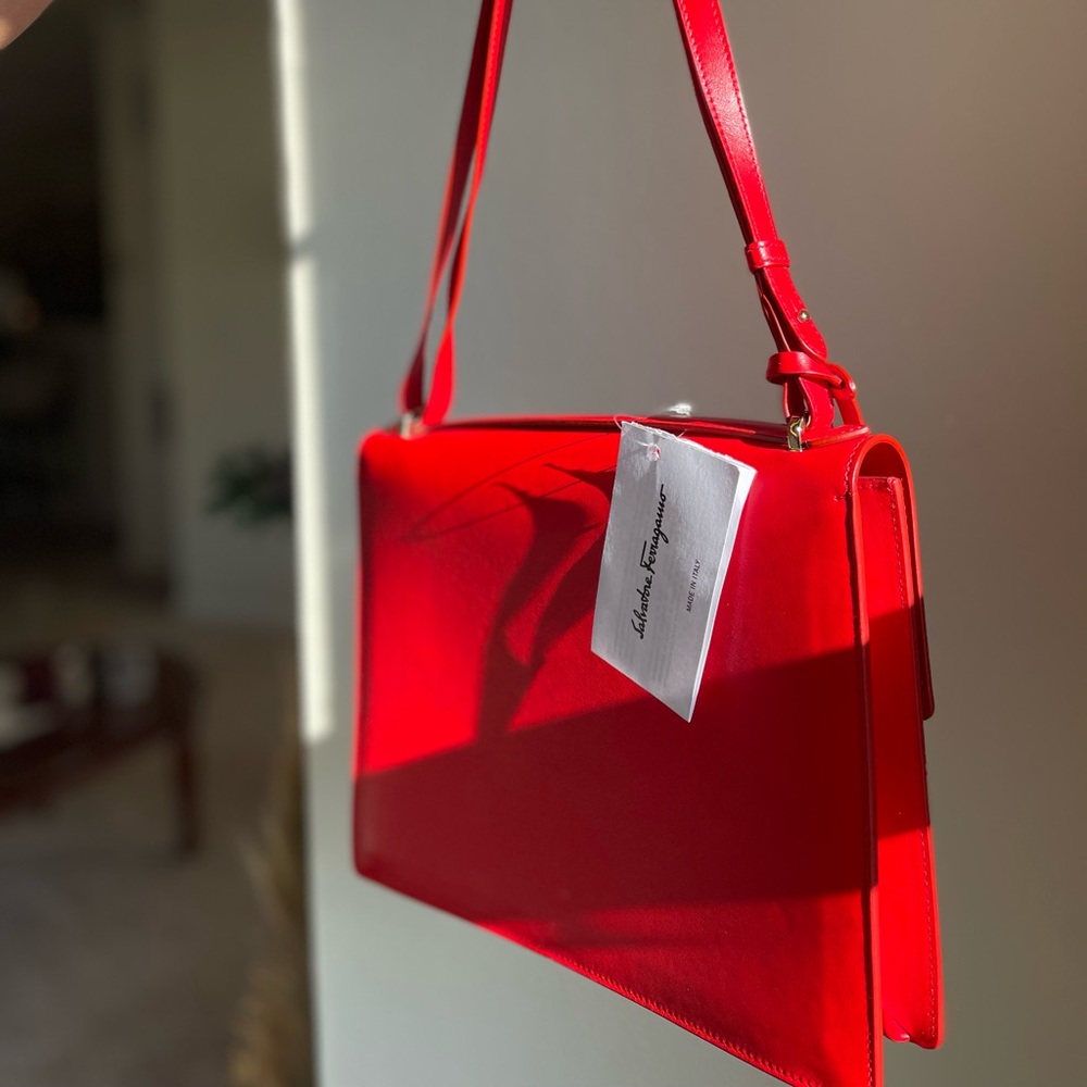 Red Ferragamo Purse